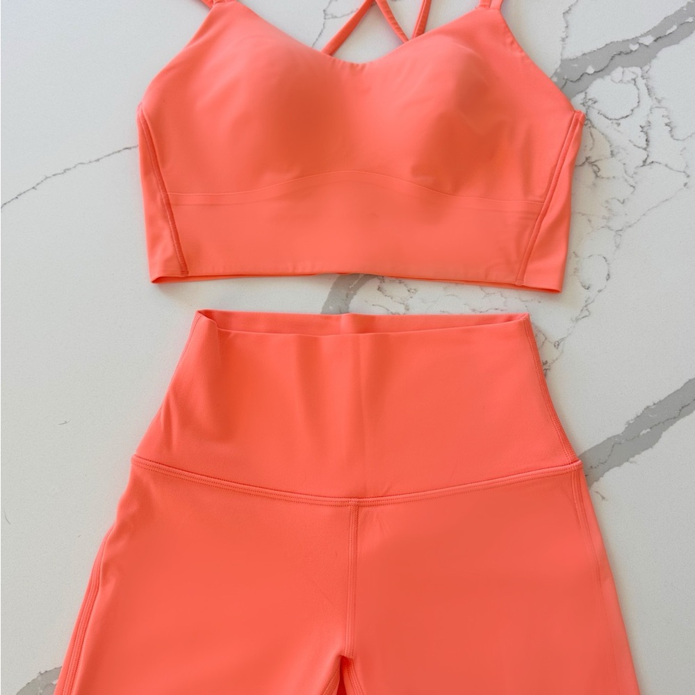 Lululemon Athletica Coral Like a cloud Sports Bra